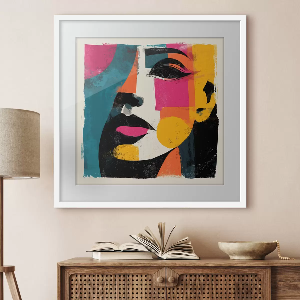 Plakat Abstrakcyjna twarz f49544