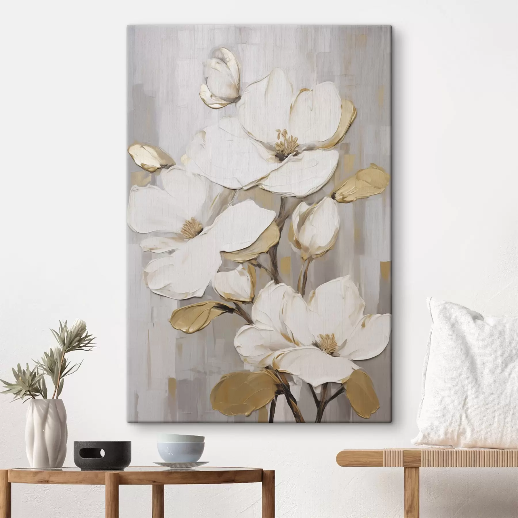 Obraz Kwiaty w stylu malarskim s49503