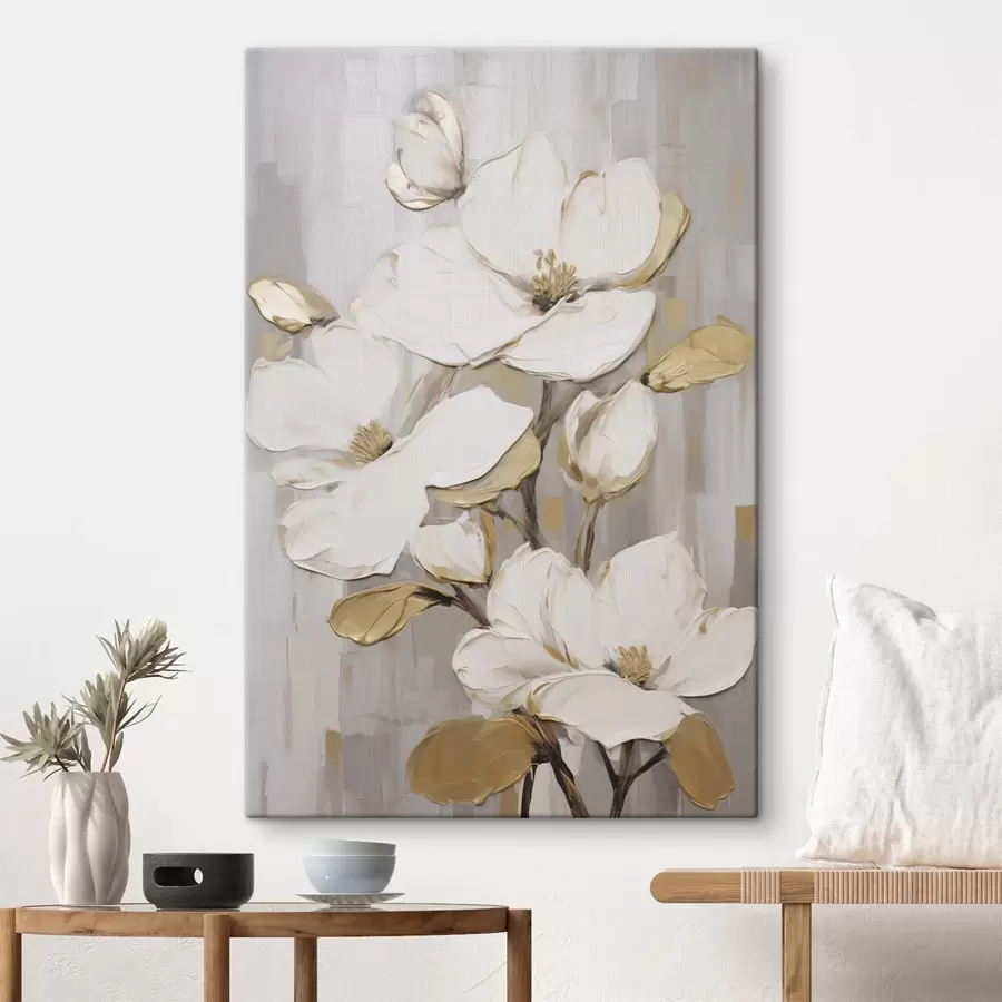 Obraz Kwiaty w stylu malarskim s49503