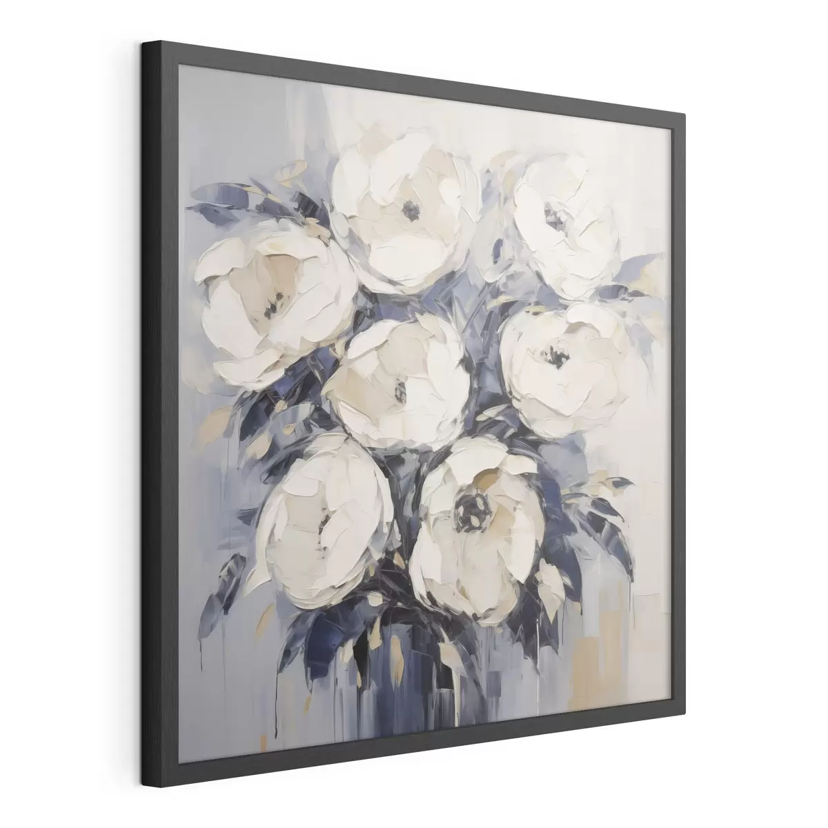Plakat Stylizowane róże – imitacja obrazu f49504