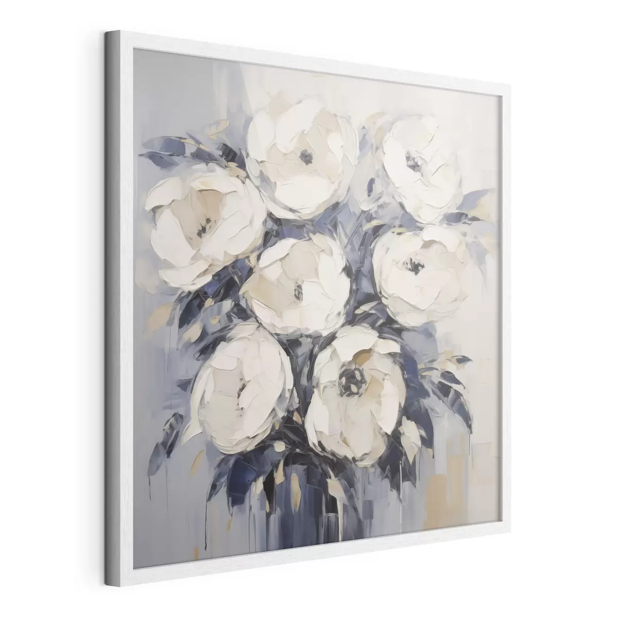 Plakat Stylizowane róże – imitacja obrazu f49504