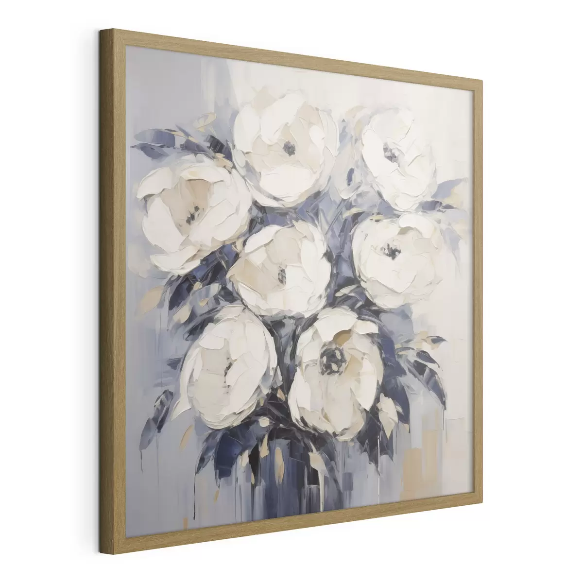 Plakat Stylizowane róże – imitacja obrazu f49504
