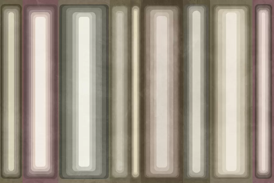 Fototapeta Teksturowane, abstrakcyjne, pionowe, zaokrąglone prostokąty w stonowanych odcieniach brązu, beżu i jasnoróżu w09905