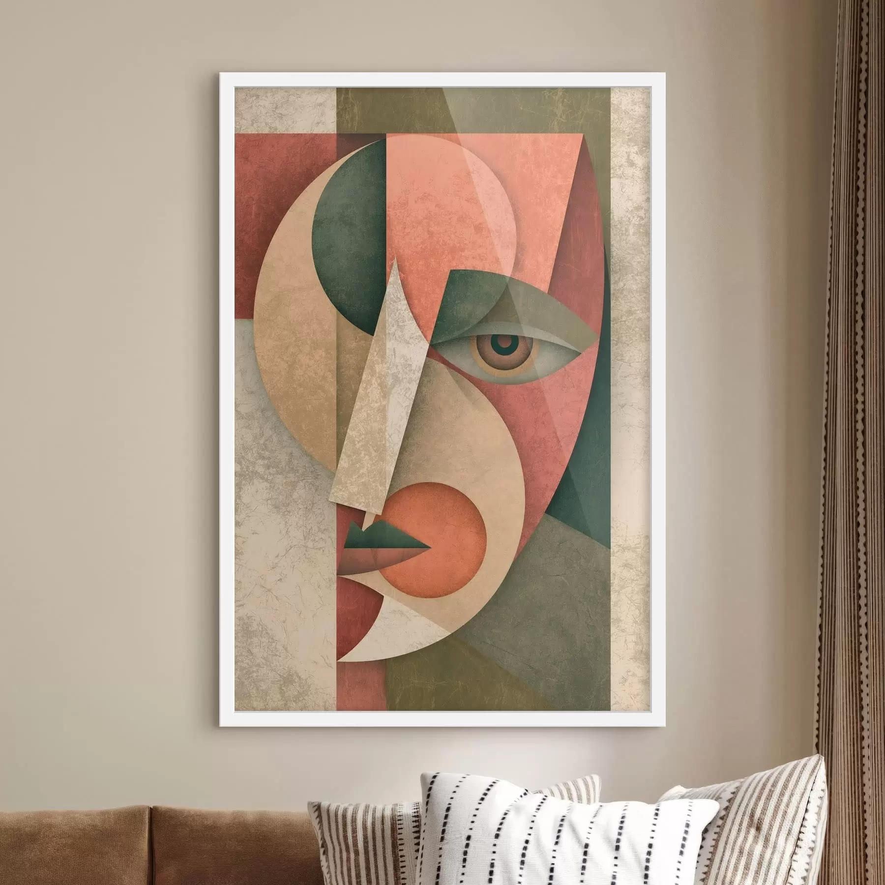 Fototapeta Geometryczna abstrakcja twarzy f49420