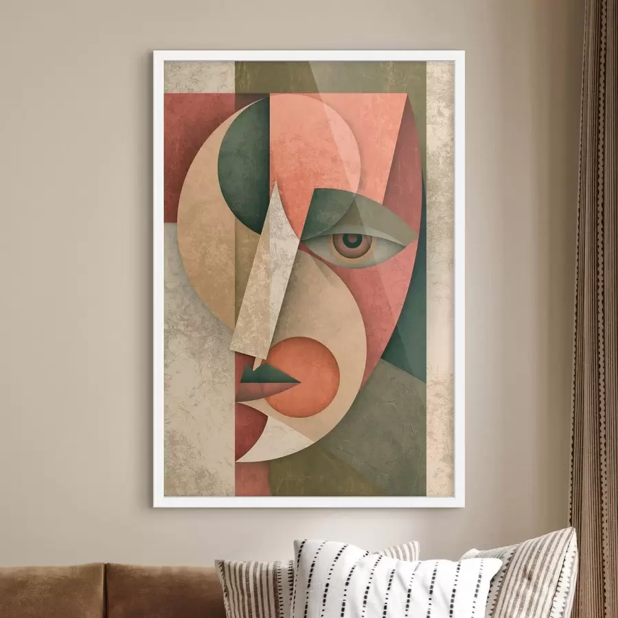 Fototapeta Geometryczna abstrakcja twarzy f49420