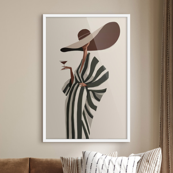 Plakat Dziewczyna w kapeluszu, Plakaty Ilustracja, f49633 : Uwalls
