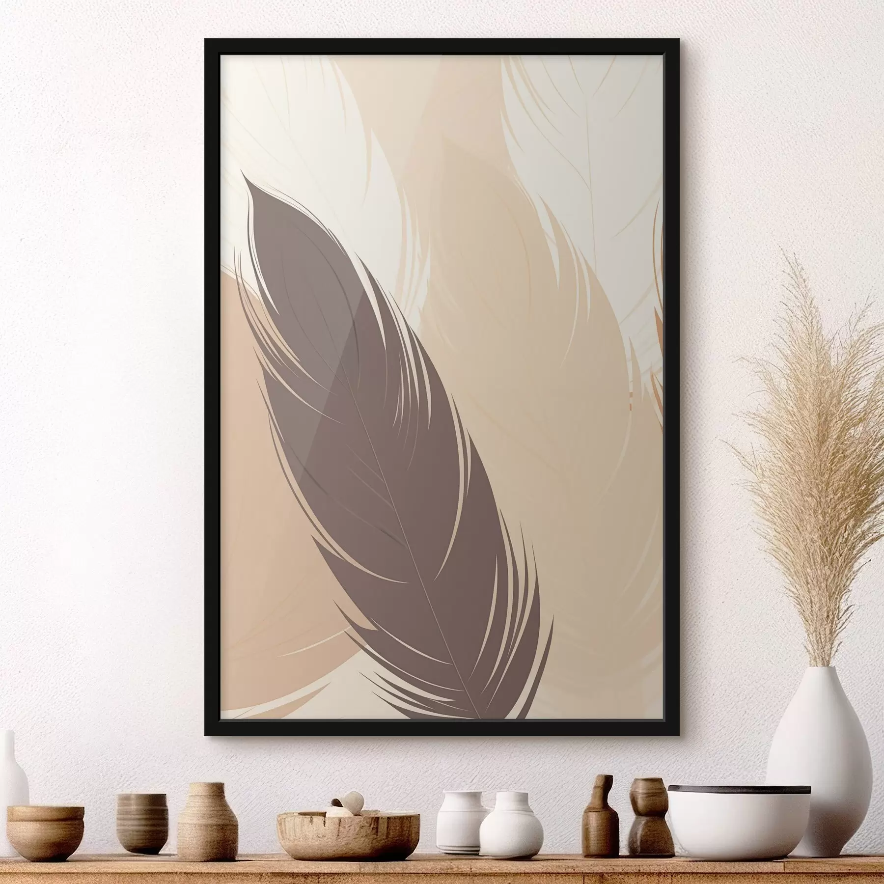 Fototapeta Abstrakcyjny minimalizm w stylu „Feather” f49382