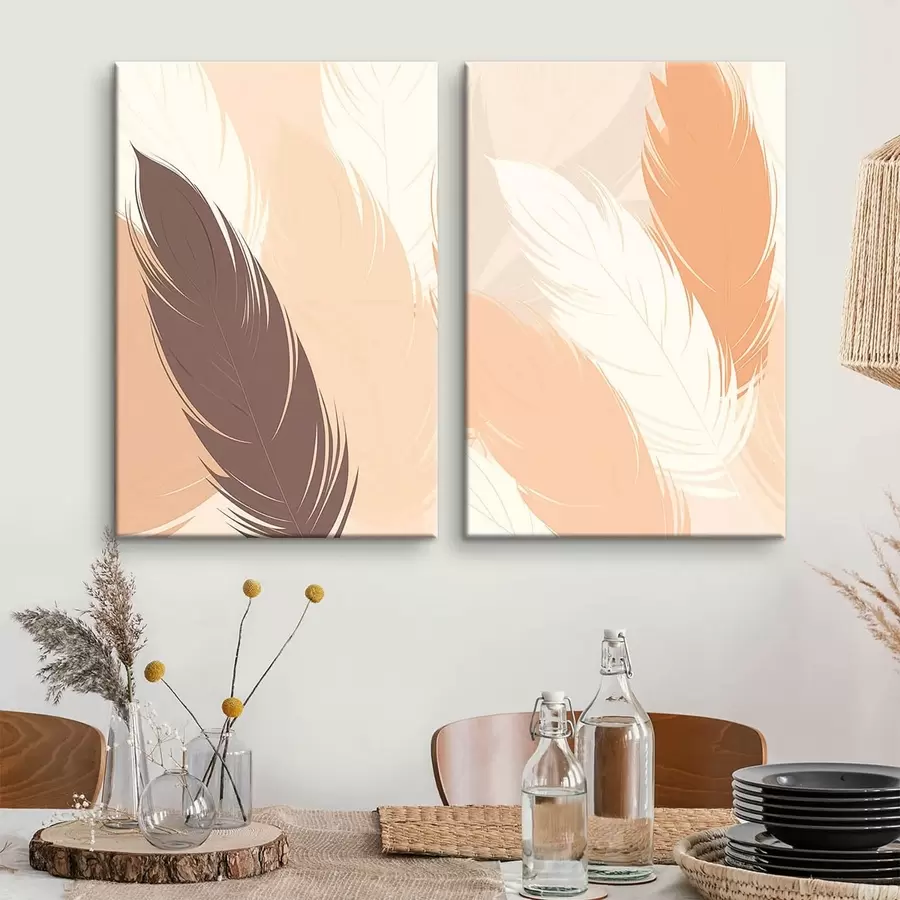 Fototapeta Minimalistyczne pióra dekoracyjne m30606