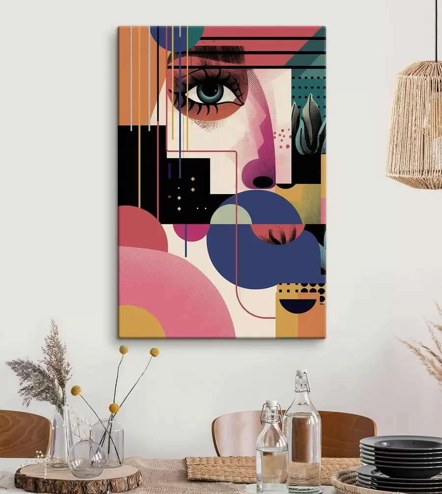 Obraz Abstrakcyjny portret kobiety s49738
