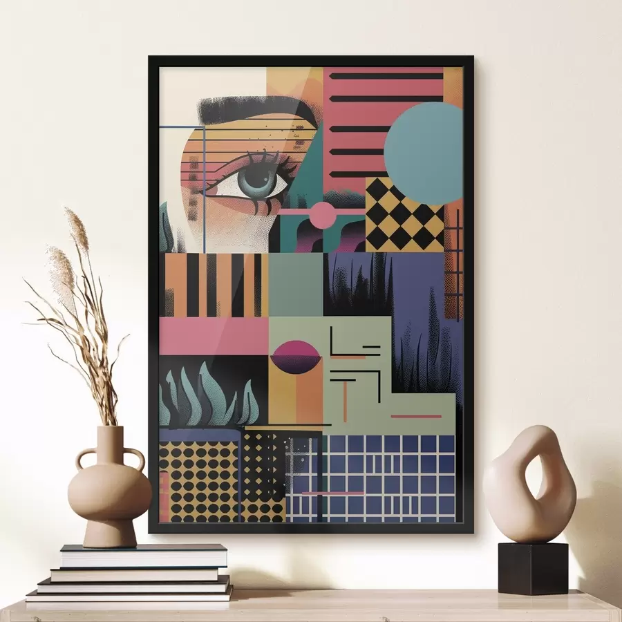 Fototapeta Abstrakcja geometryczna, pop-art f49739