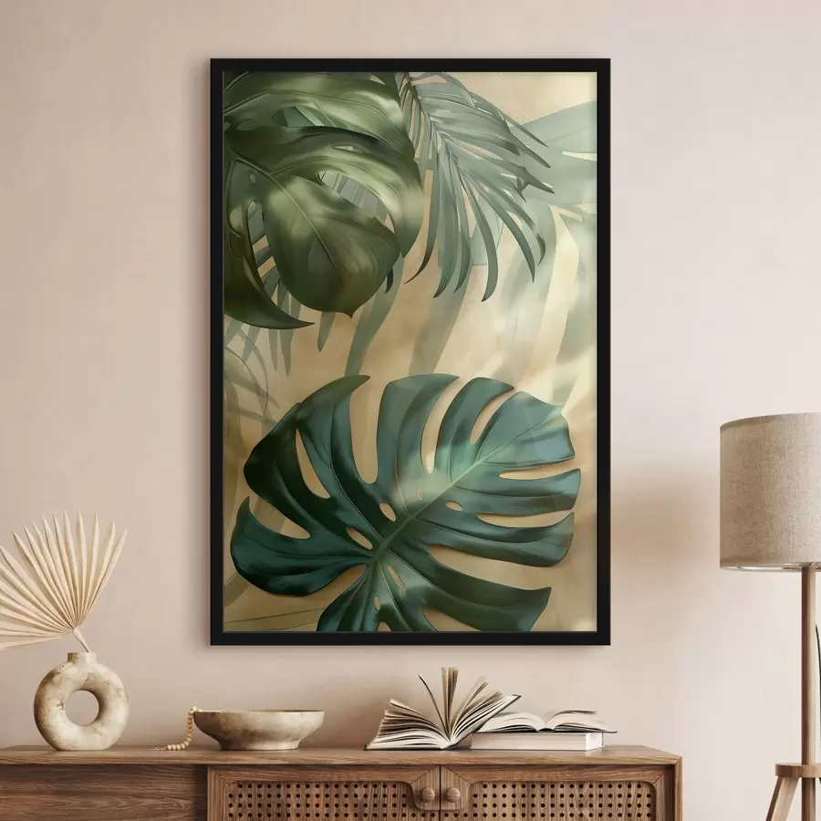 Fototapeta Monstera i tropikalne liście f49552