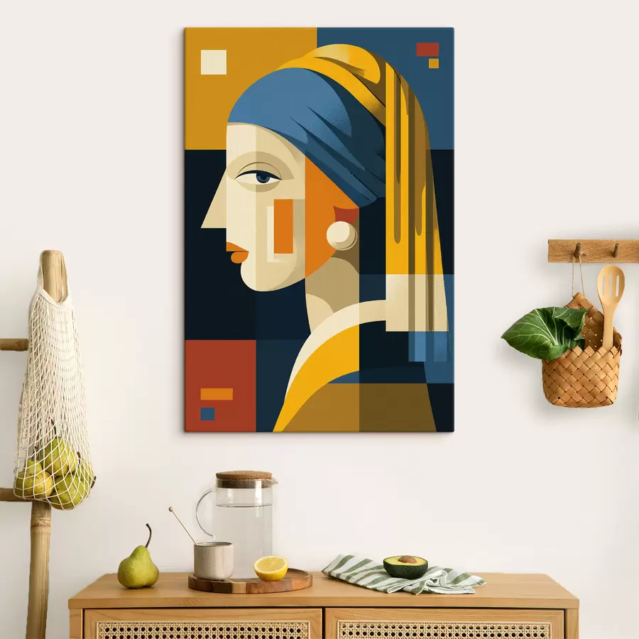 Obraz Geometryczny portret kobiety s49825
