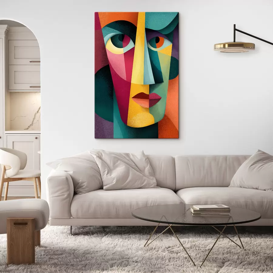 Obraz Twarz geometryczna s49831