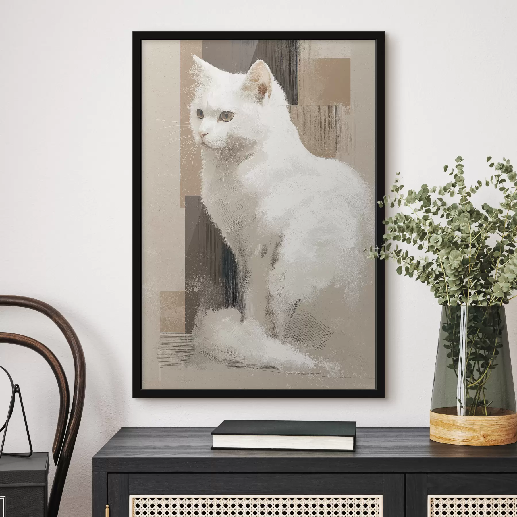 Fototapeta Biały kot f49837