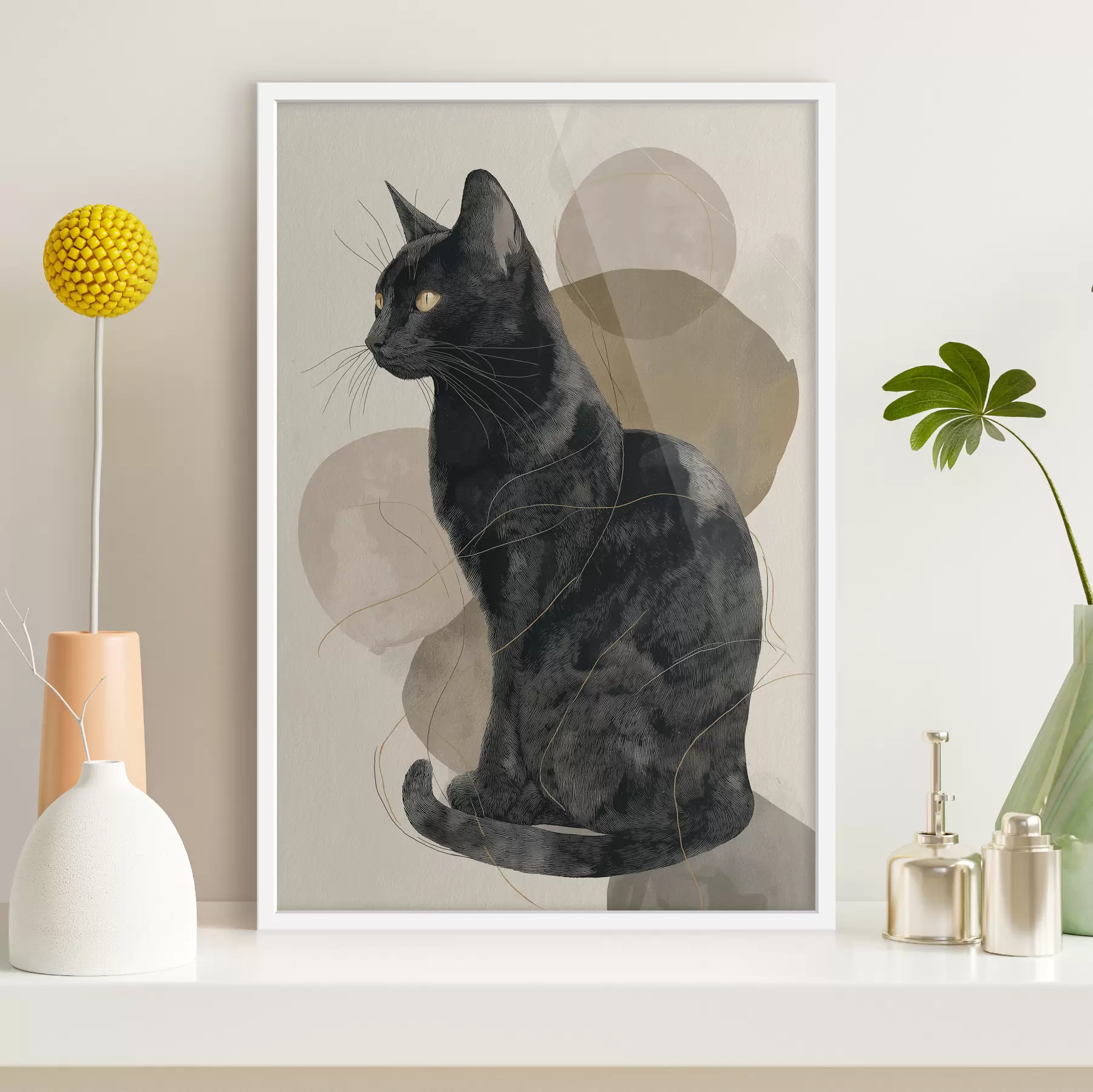 Fototapeta Czarny kot f49838