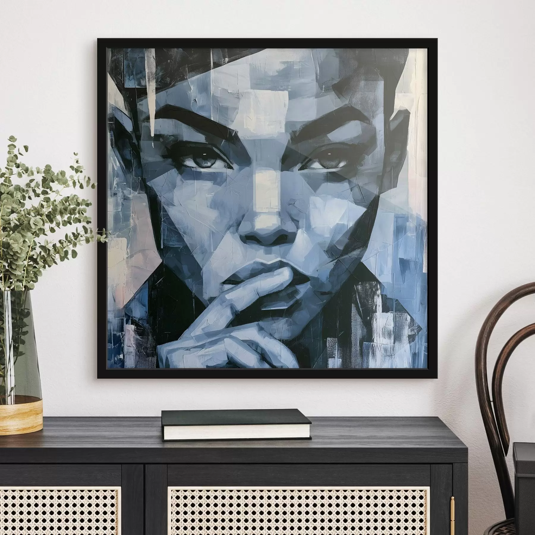 Fototapeta Abstrakcyjny portret dziewczyny o przenikliwym spojrzeniu f49891