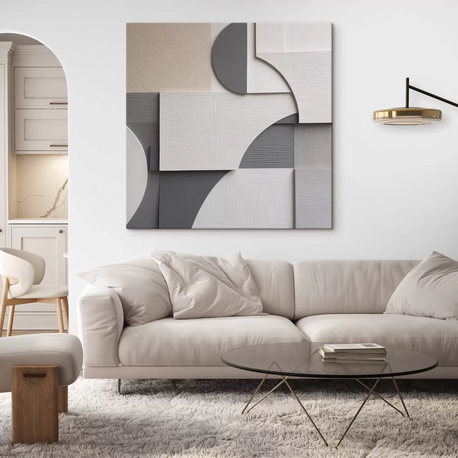 Obraz Abstrakcja geometryczna, płaska ilustracja s49906