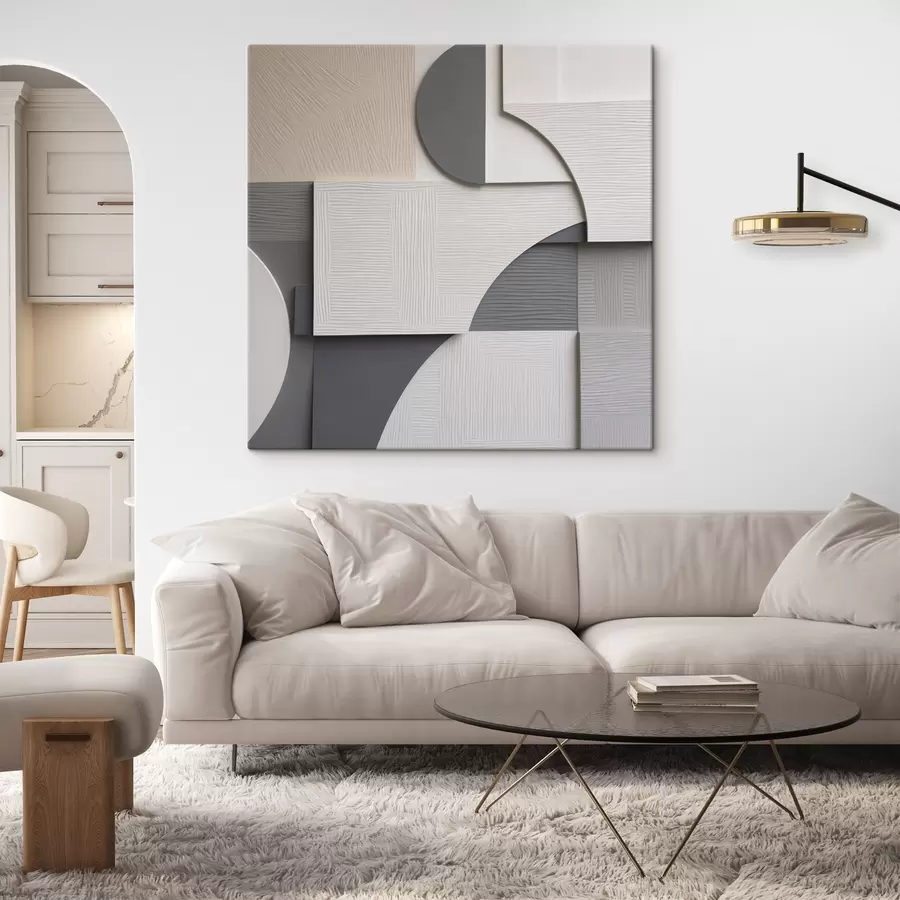 Obraz Abstrakcja geometryczna, płaska ilustracja s49906