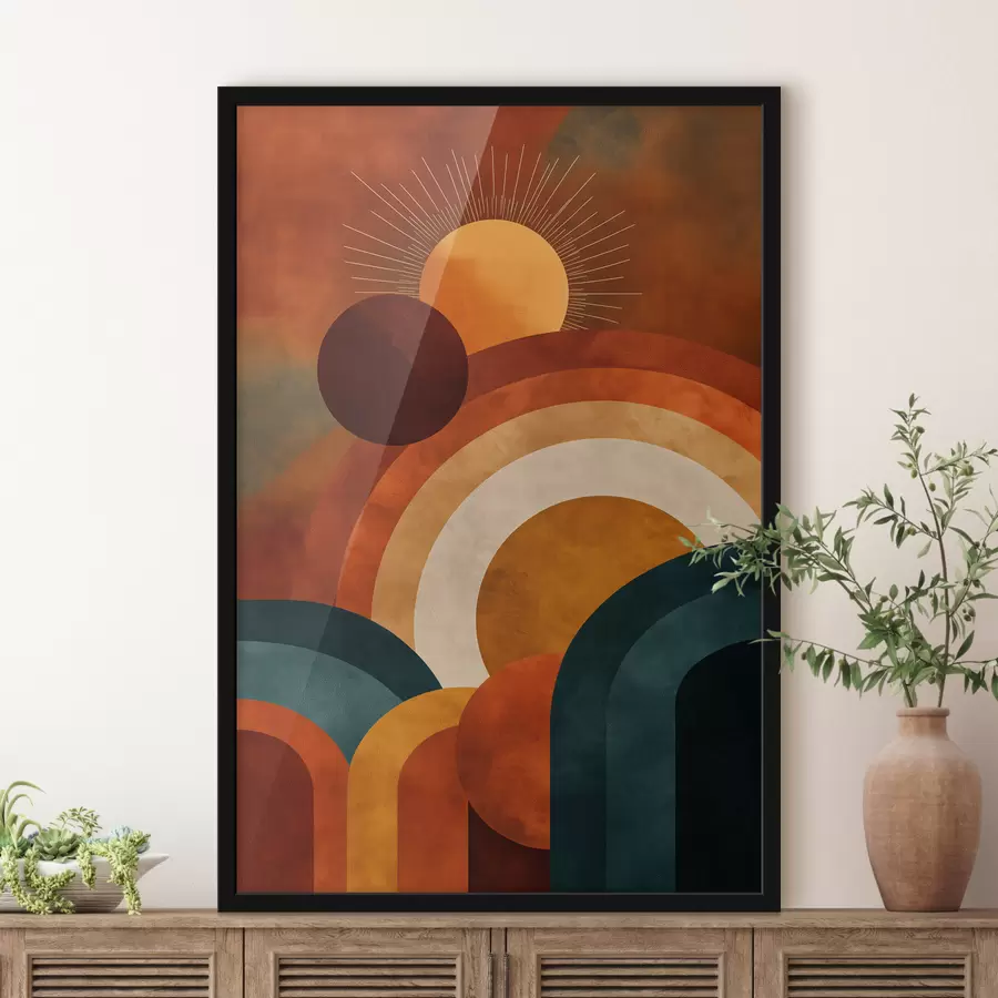 Fototapeta Geometria ze Słońcem f49911