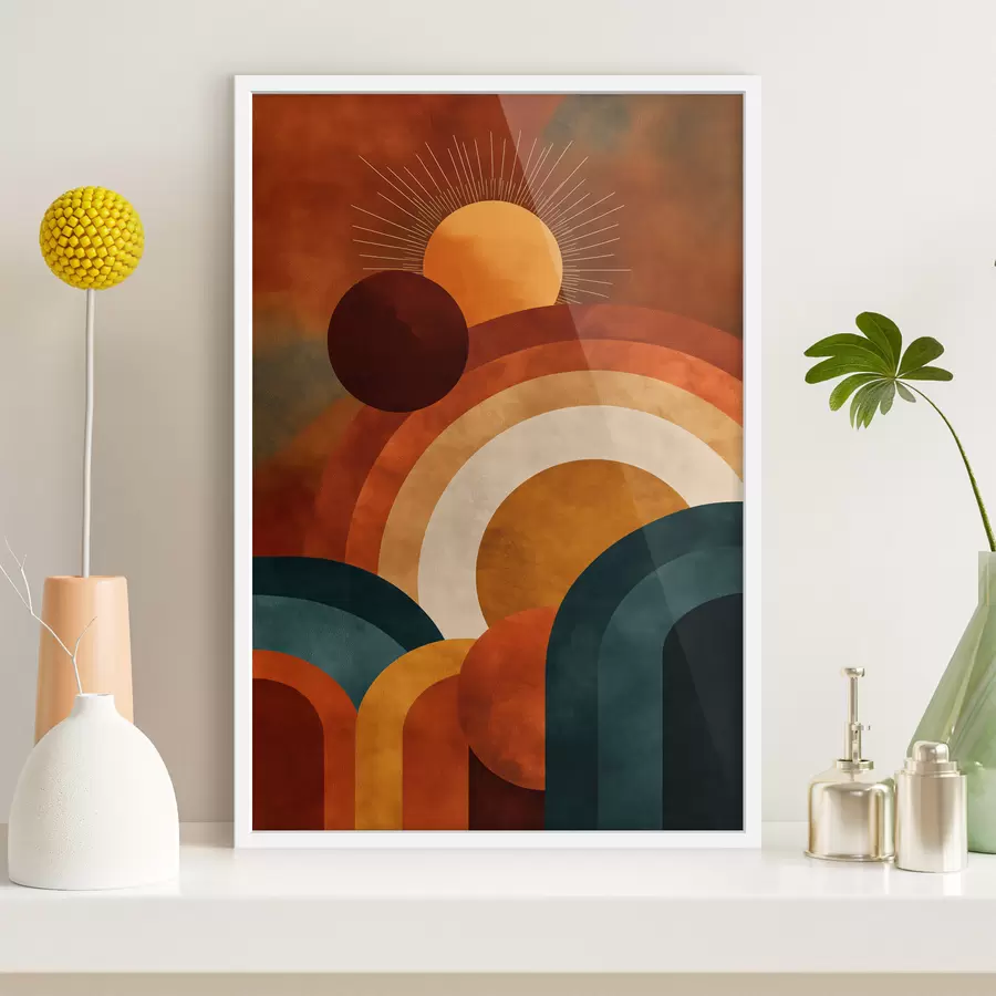 Fototapeta Geometria ze Słońcem f49911