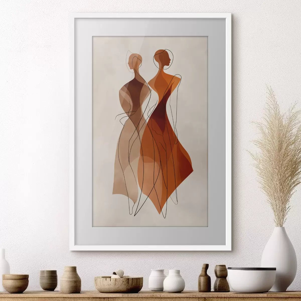 Plakat Abstrakcyjne sylwetki f49922