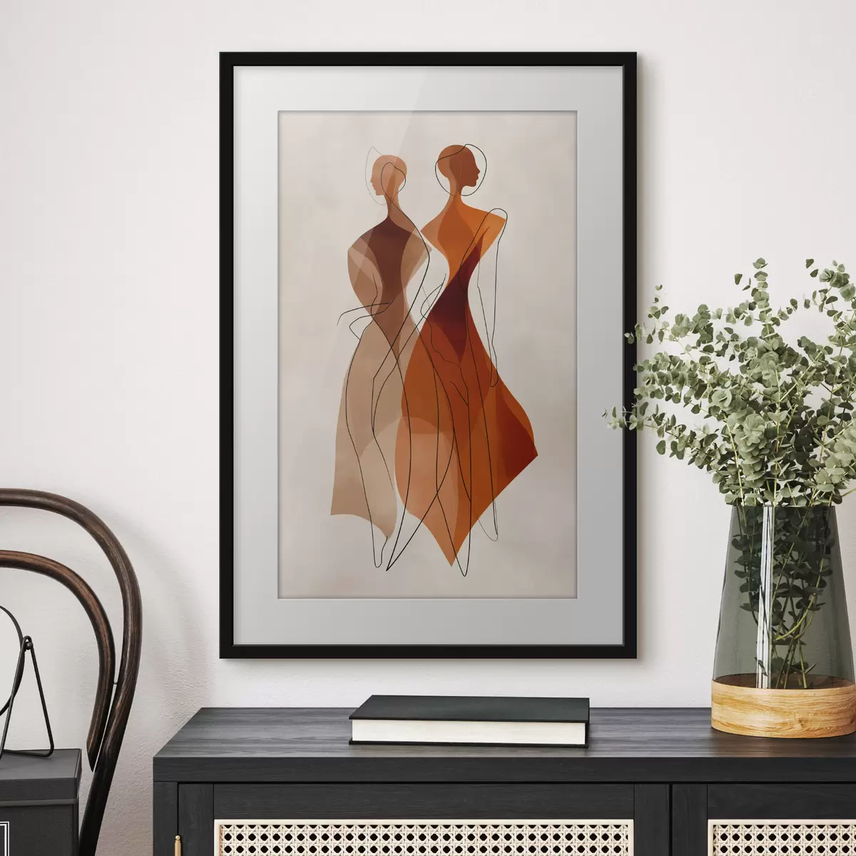 Plakat Abstrakcyjne sylwetki f49922