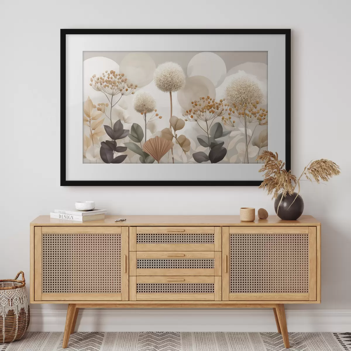 Plakat Łąkowe pompony f49928