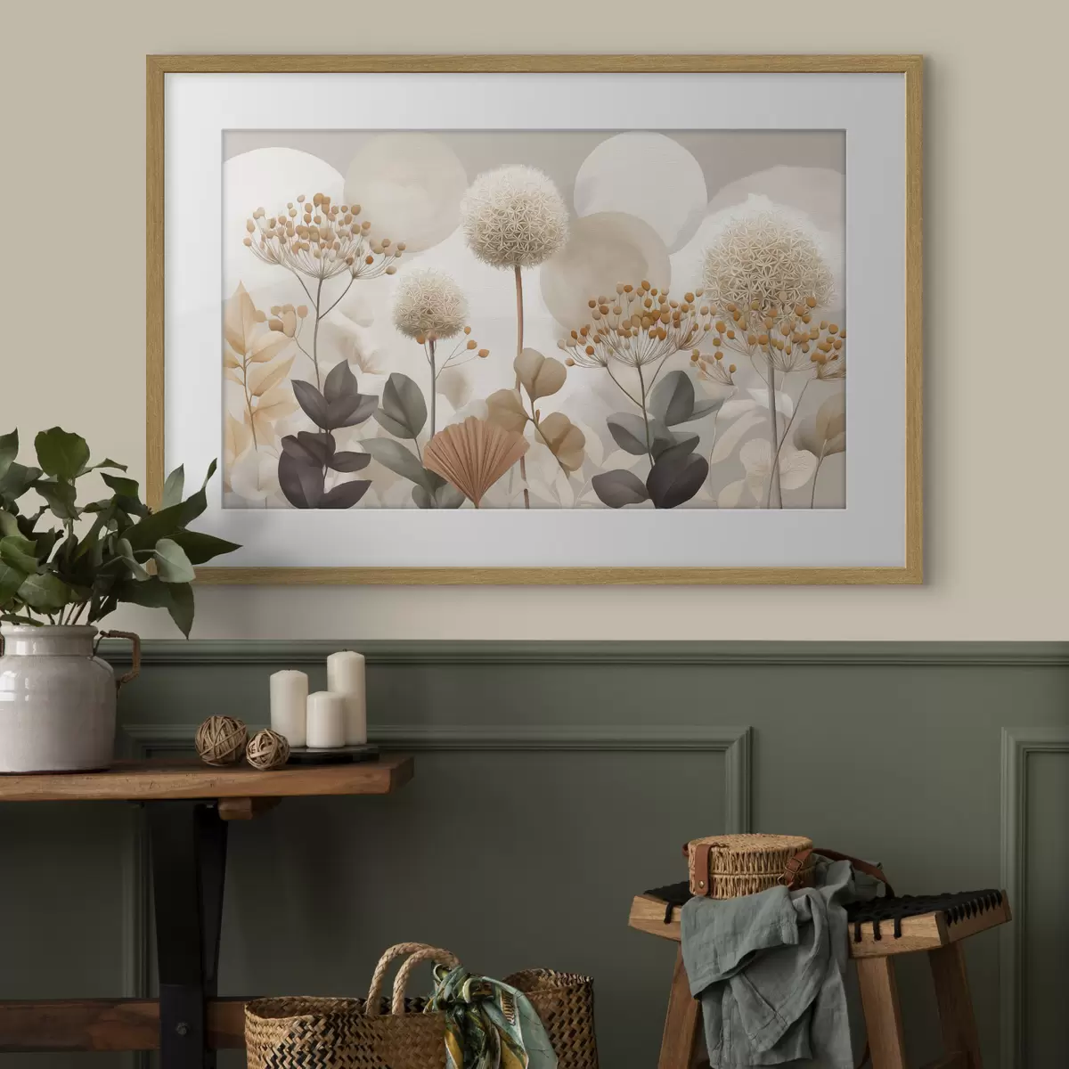 Plakat Łąkowe pompony f49928