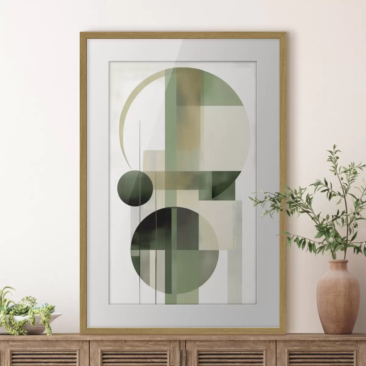 Plakat Abstrakcja z okręgami f49853