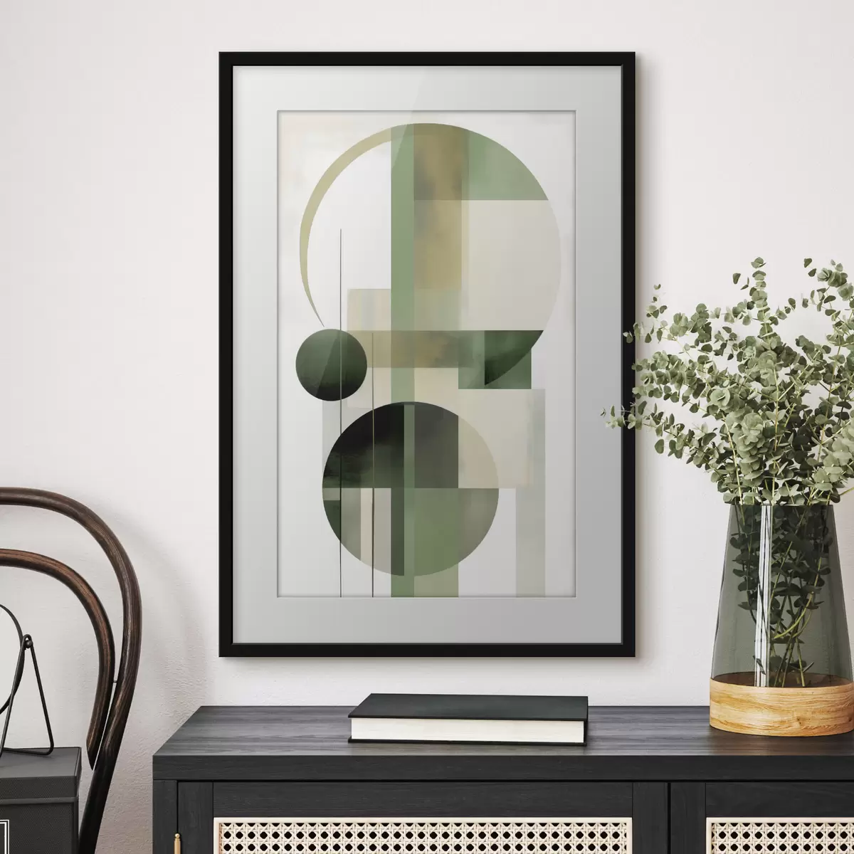 Plakat Abstrakcja z okręgami f49853