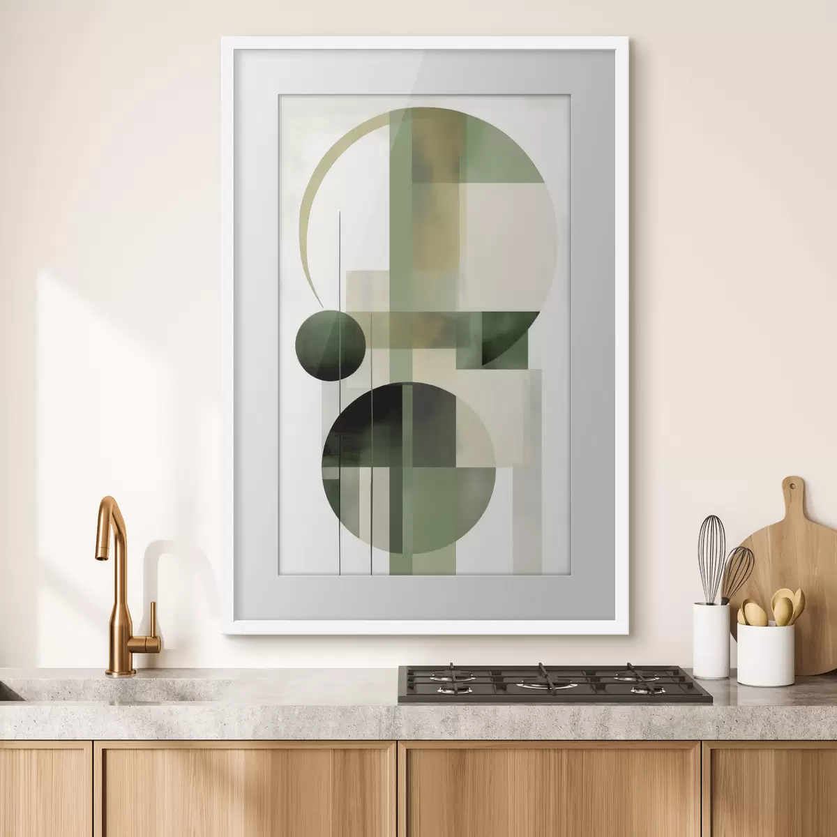 Plakat Abstrakcja z okręgami f49853