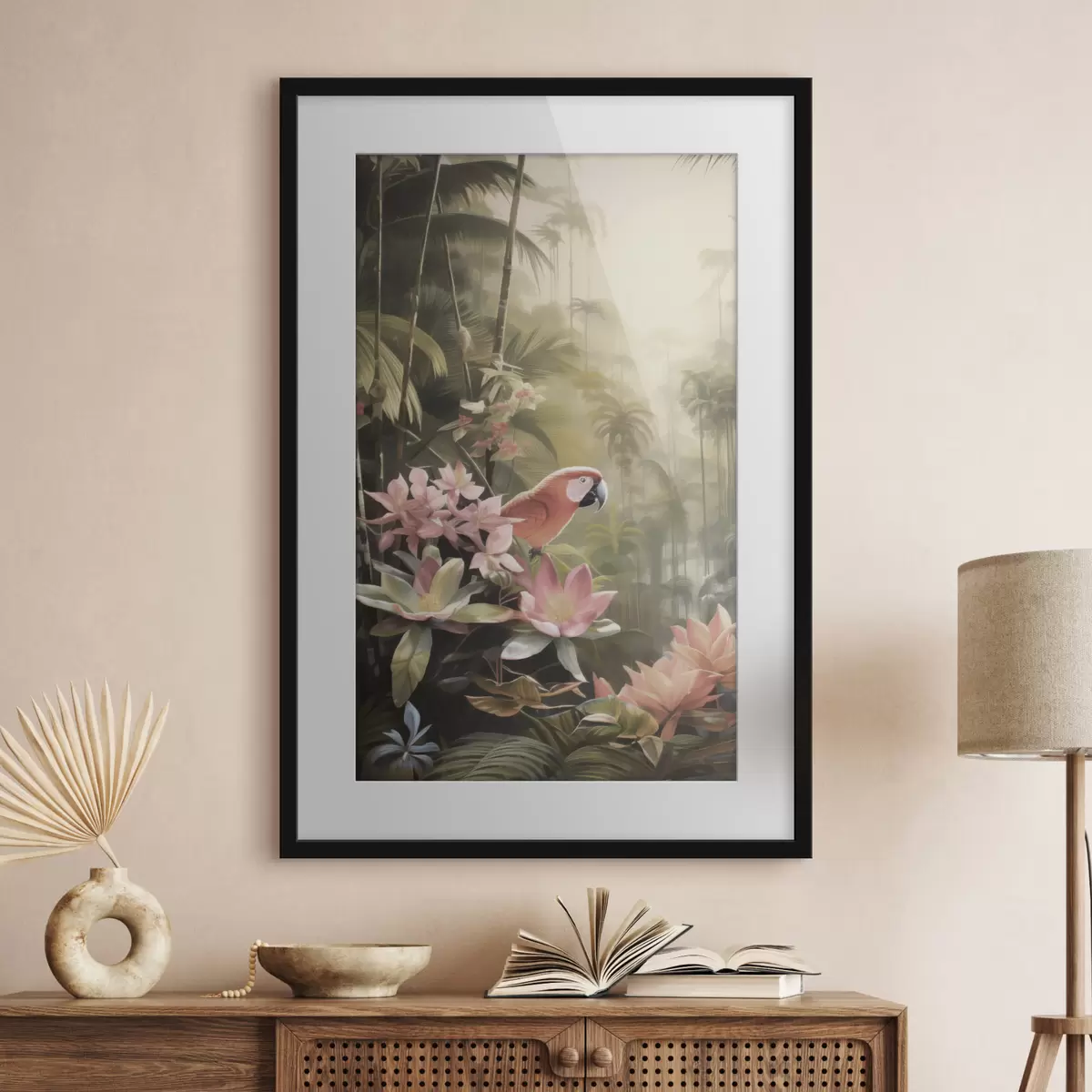 Plakat Flaming w tropikach f50026
