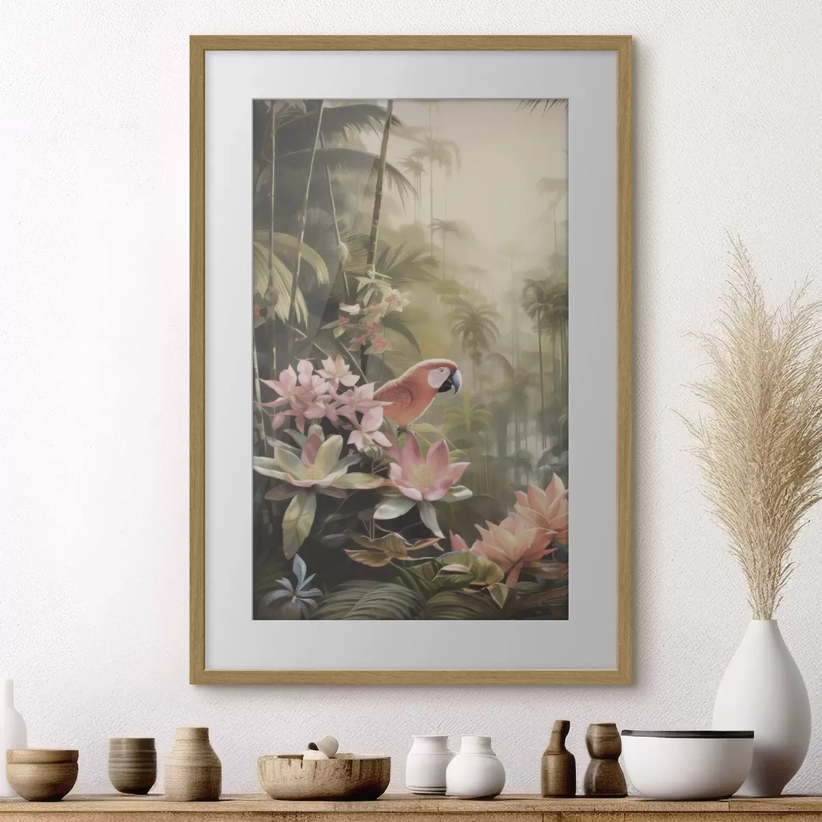 Plakat Flaming w tropikach f50026