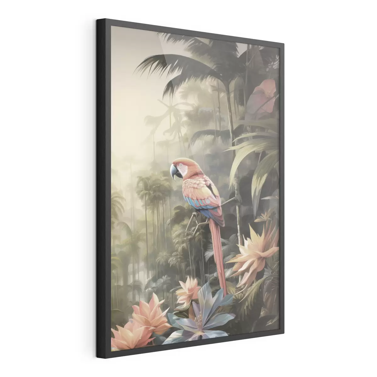 Plakat Tropikalne flamingi f50027