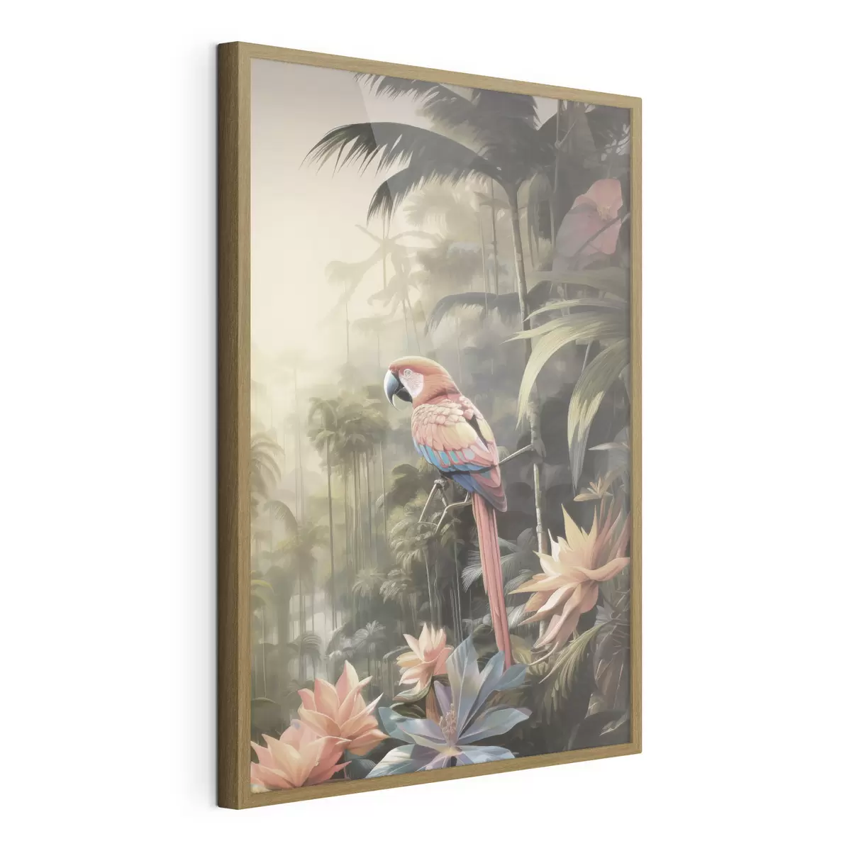 Plakat Tropikalne flamingi f50027