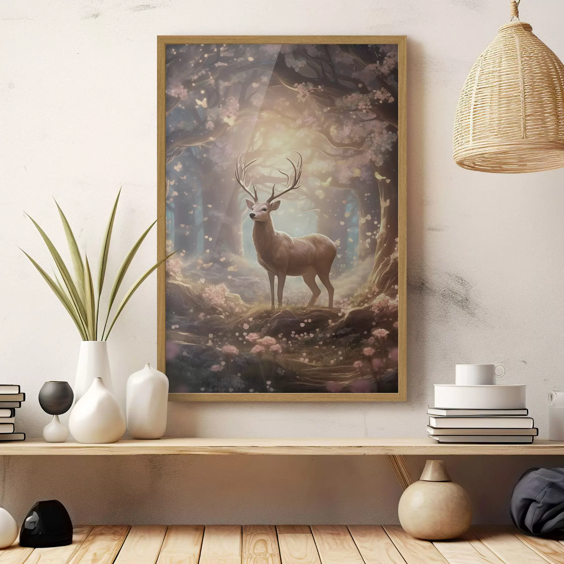 Fototapeta Jeleń w lesie f50028