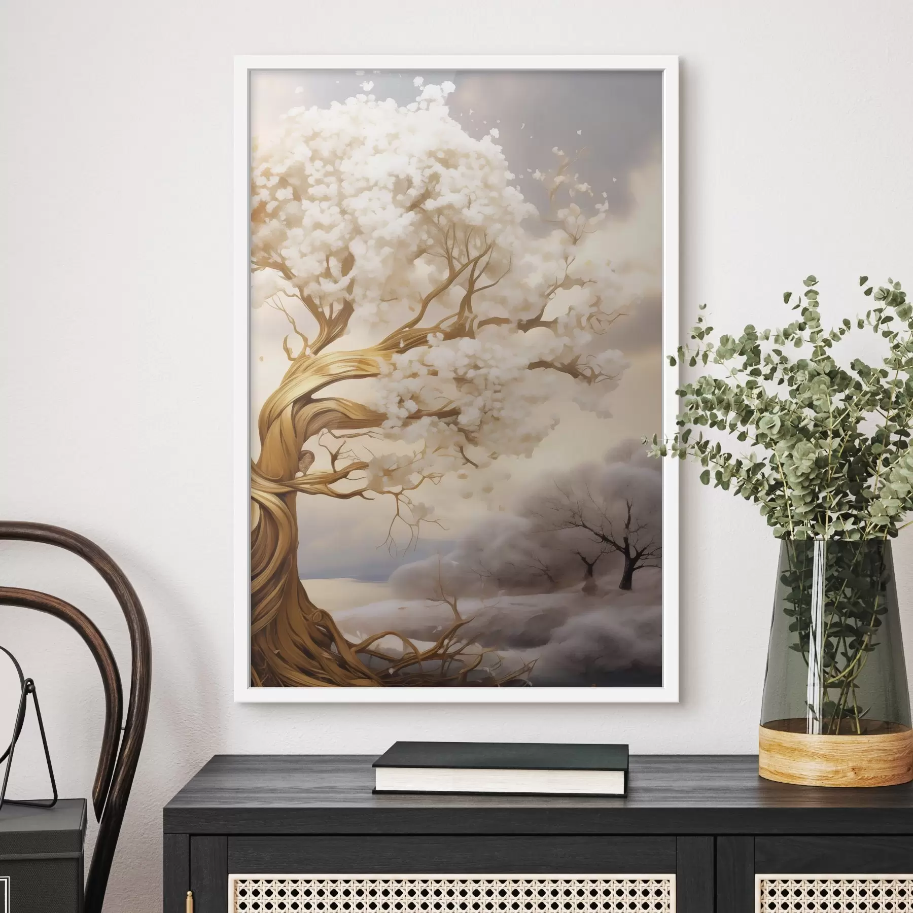 Fototapeta Drzewo w chmurach f50030