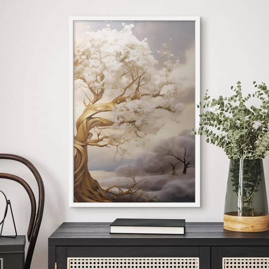 Fototapeta Drzewo w chmurach f50030