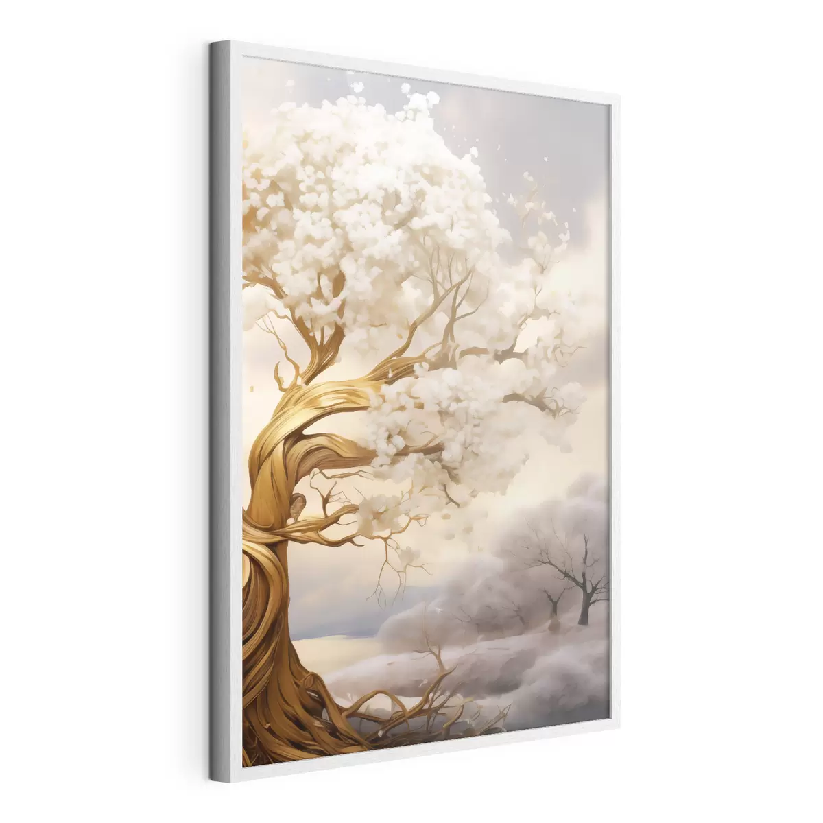 Plakat Drzewo w chmurach f50030