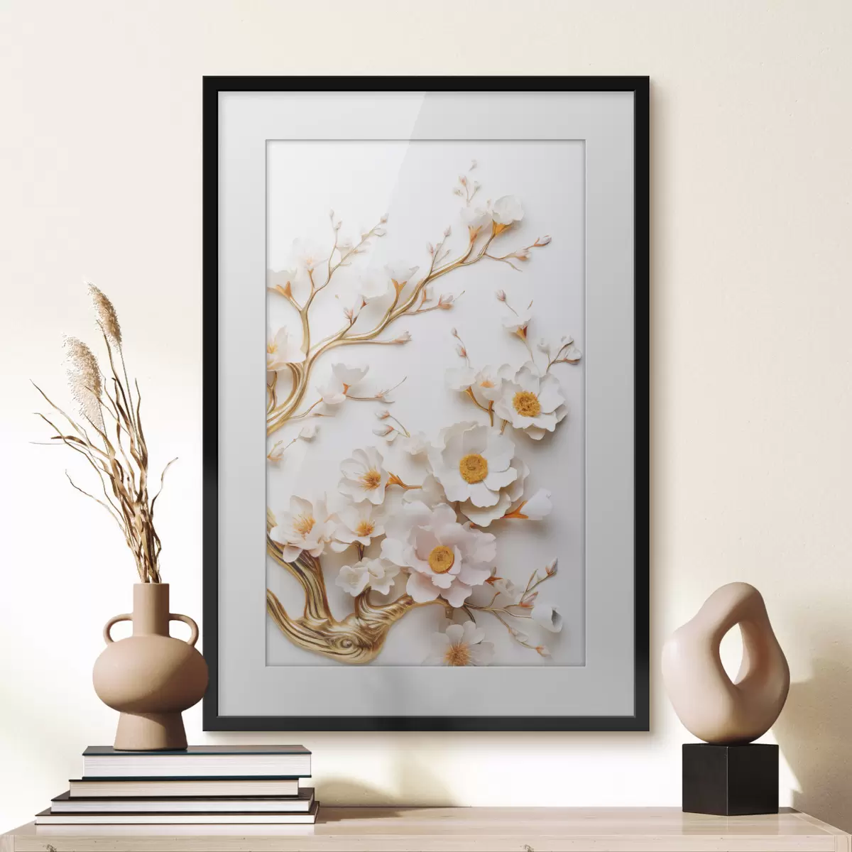 Plakat Białe magnolie f50033