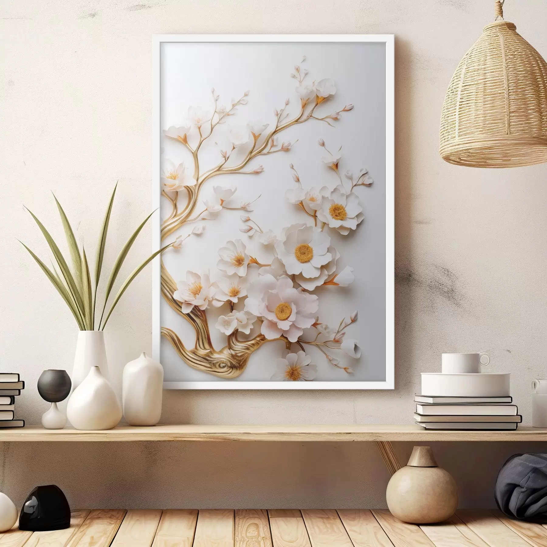 Fototapeta Białe magnolie f50033