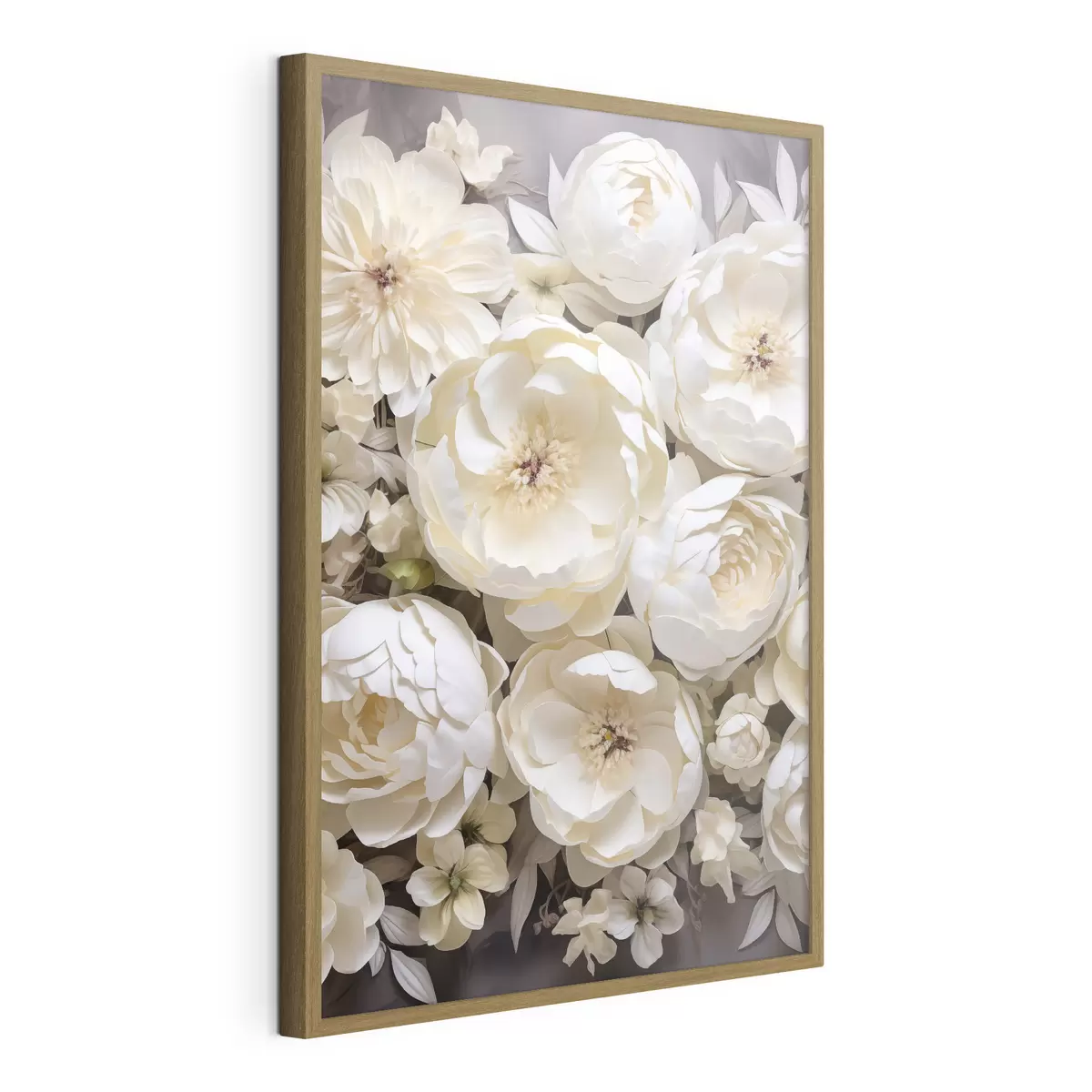 Plakat Białe piwonie f50034