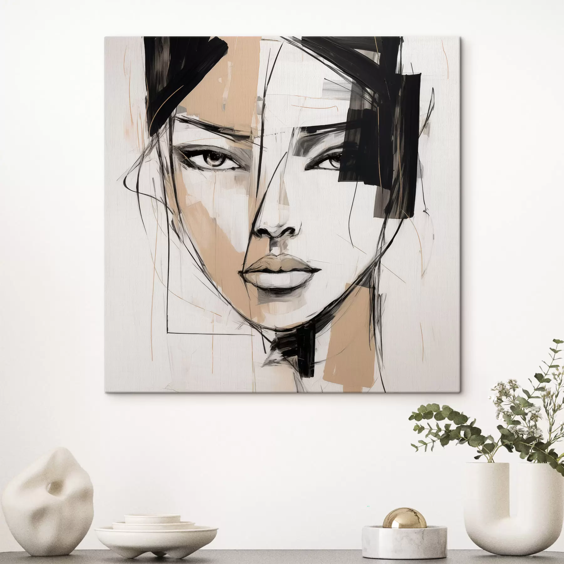 Obraz Abstrakcyjny portret s50049