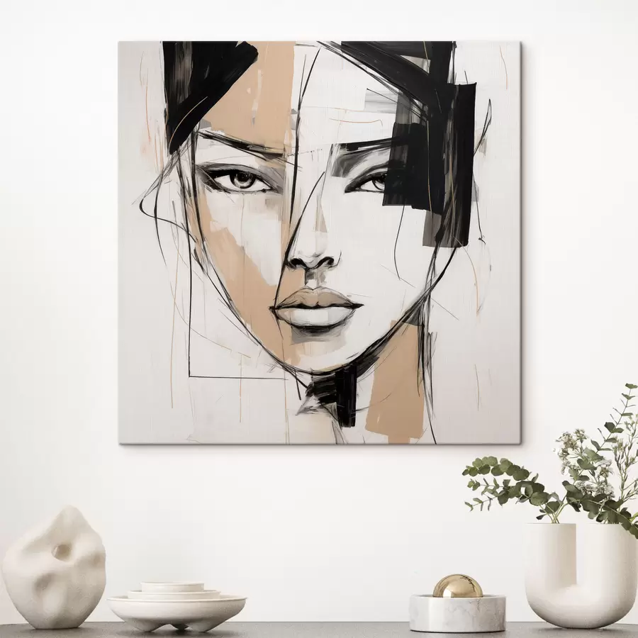 Obraz Abstrakcyjny portret s50049