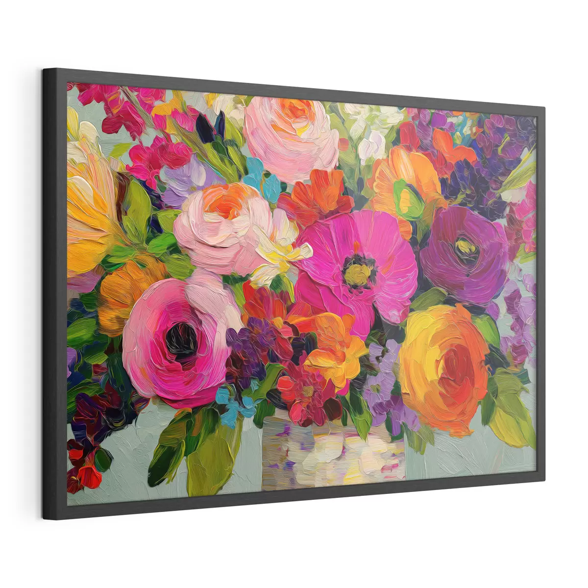 Plakat Pełen życia bukiet kwiatów f50039