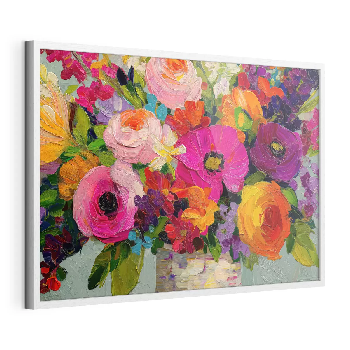Plakat Pełen życia bukiet kwiatów f50039