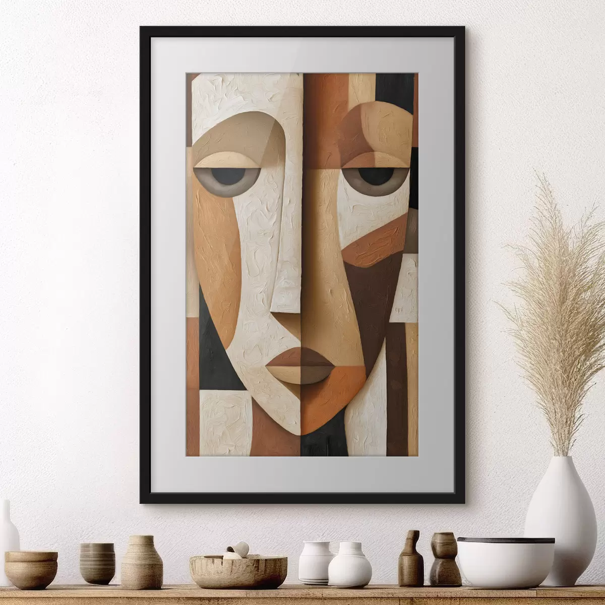Plakat Abstrakcyjna twarz f50053