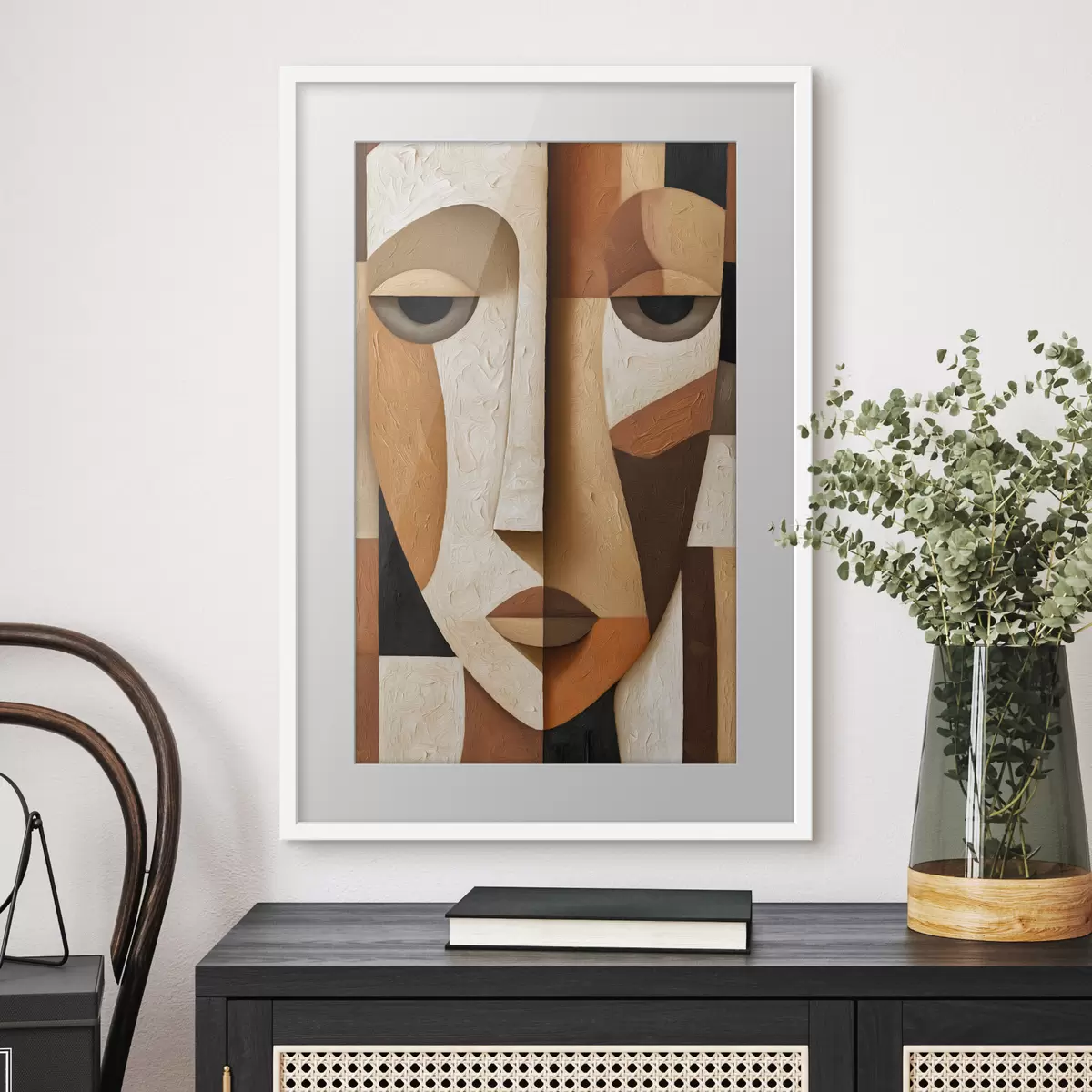 Plakat Abstrakcyjna twarz f50053