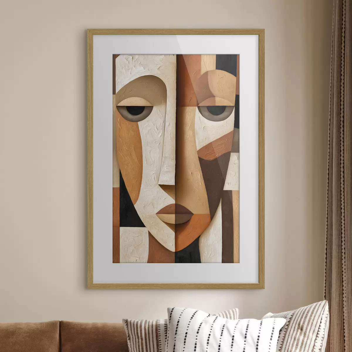 Plakat Abstrakcyjna twarz f50053
