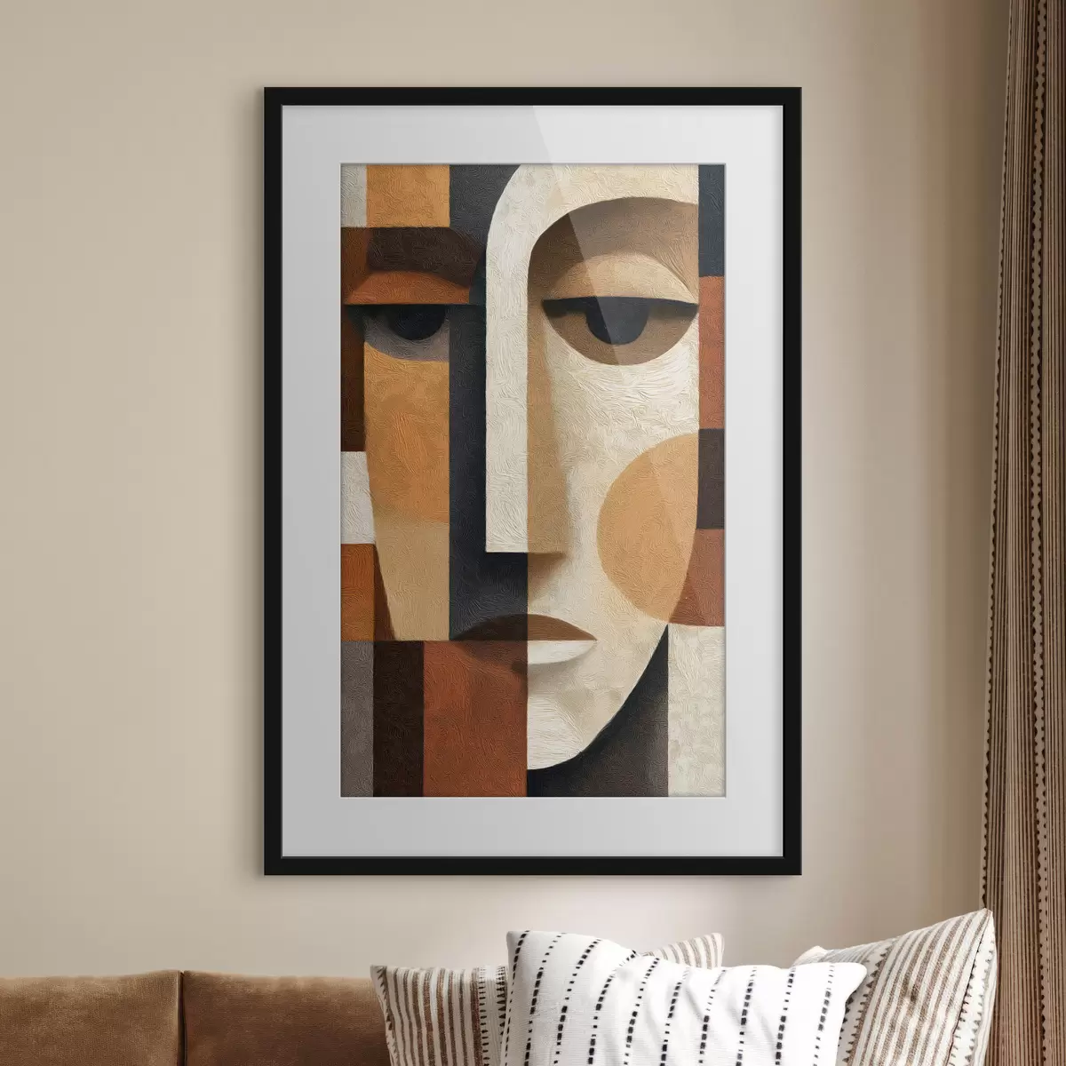 Plakat Abstrakcyjna twarz f50054